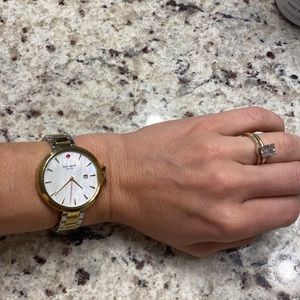 Kate Spade Mother of Pearl, Two Tone Watch